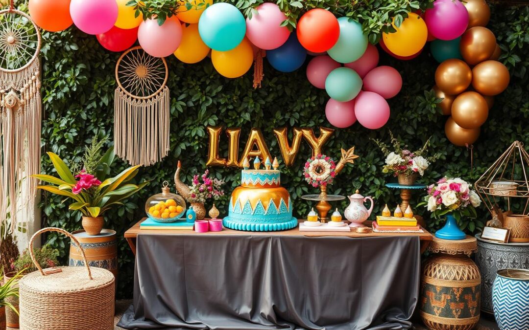 10 inspiracji na urodziny w stylu boho, glamour i retro