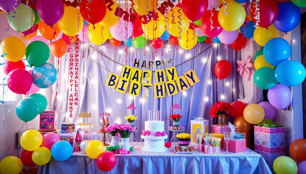 wybór dekoracji urodzinowych