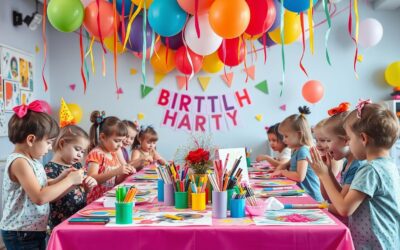 5 pomysłów na warsztaty kreatywne dla dzieci na urodzinach